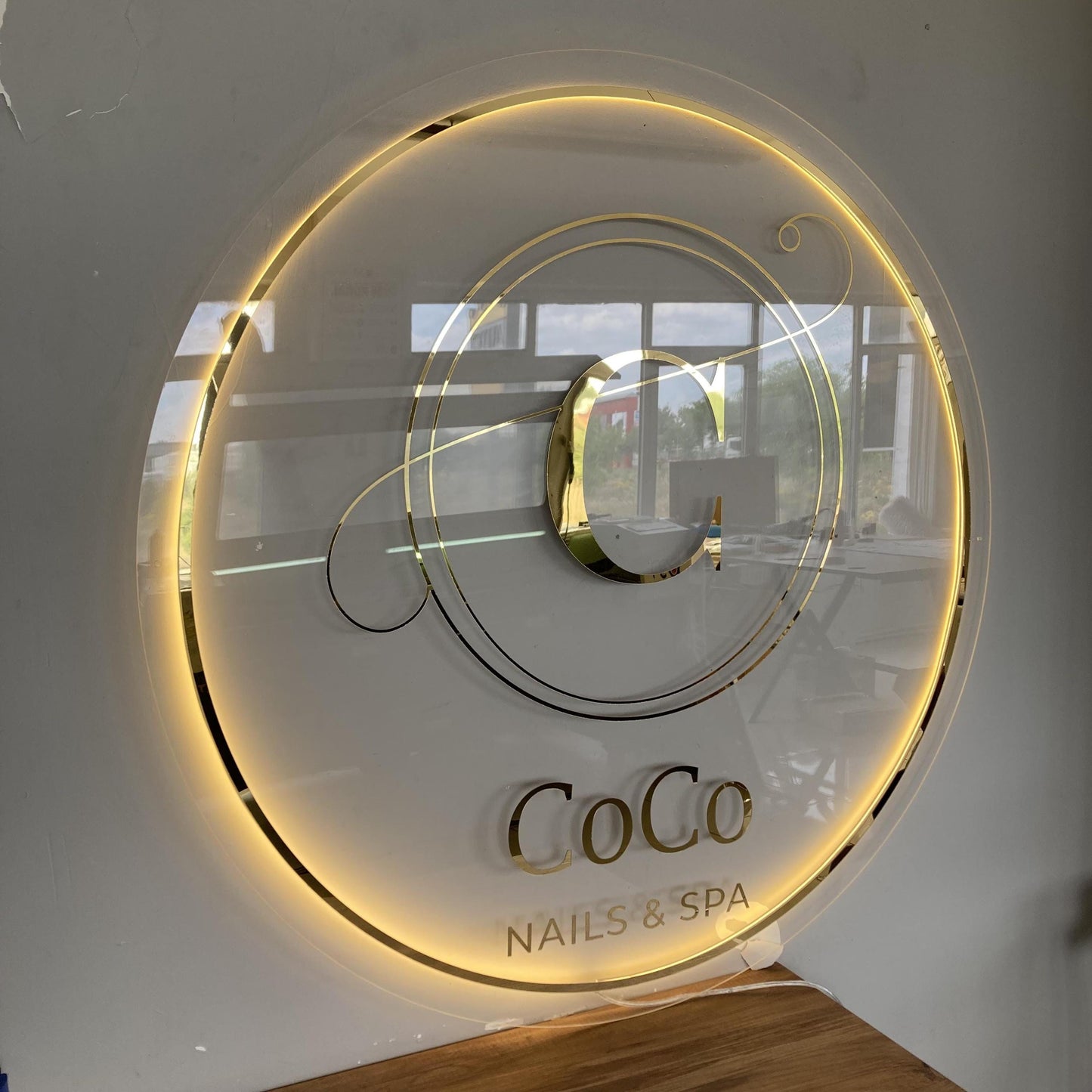 Custom Logo Sign, Business Custom 3D Backlit Acrylic Sign, Personalized Business Name Sign, Salon Wall Decor, Office Sign, Storefront Sign