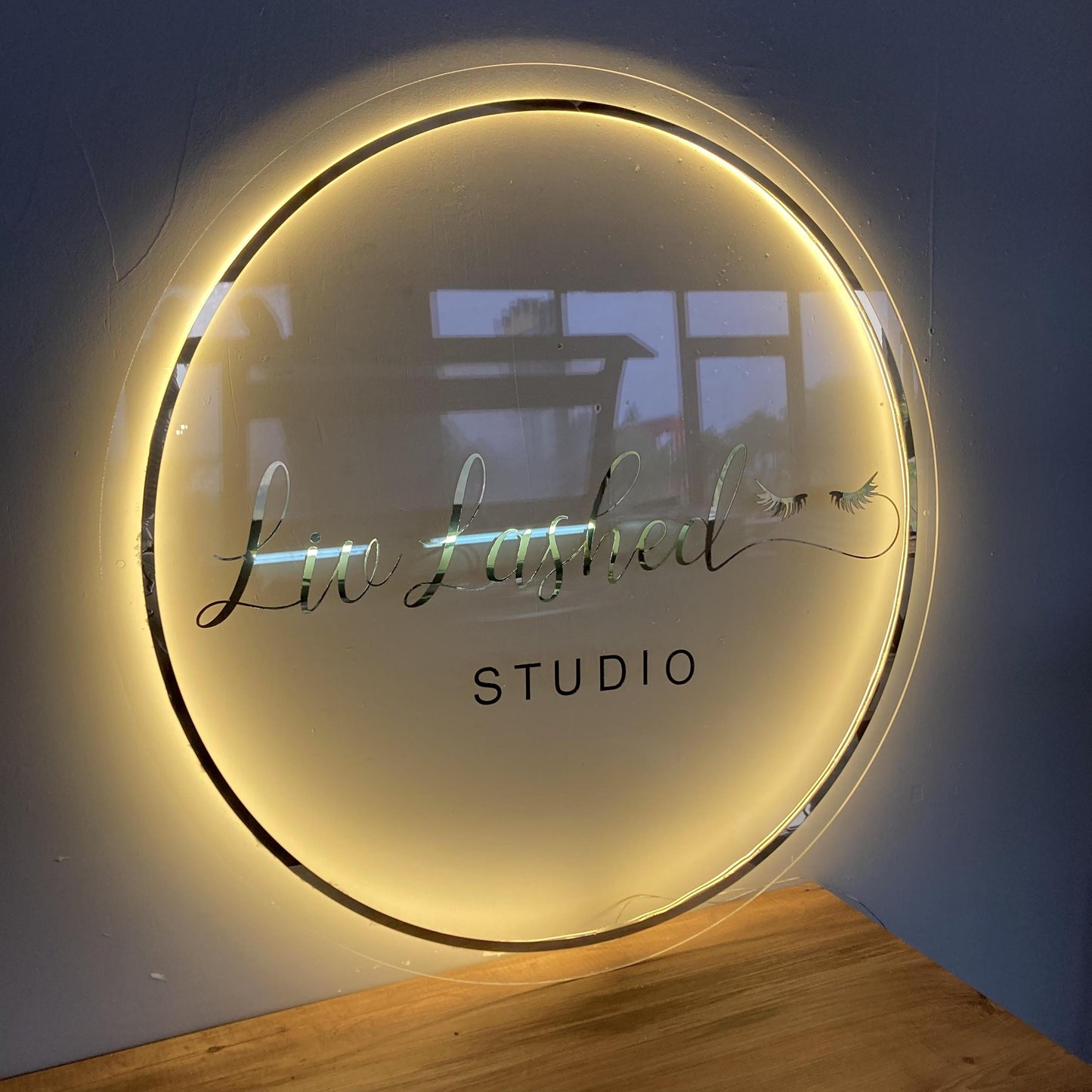 Custom Logo Sign, Business Custom 3D Backlit Acrylic Sign, Personalized Business Name Sign, Salon Wall Decor, Office Sign, Storefront Sign