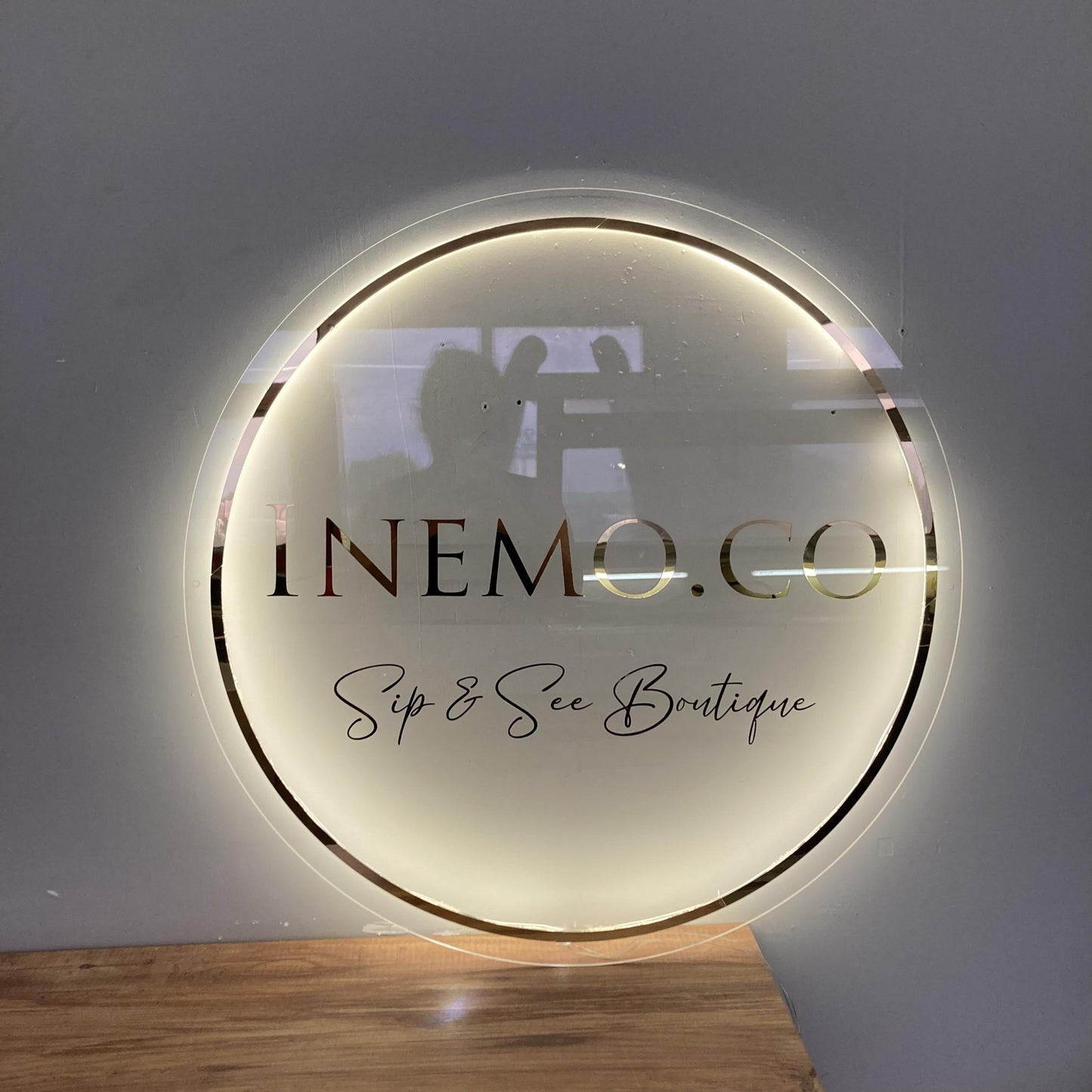 Custom Logo Sign, Business Custom 3D Backlit Acrylic Sign, Personalized Business Name Sign, Salon Wall Decor, Office Sign, Storefront Sign