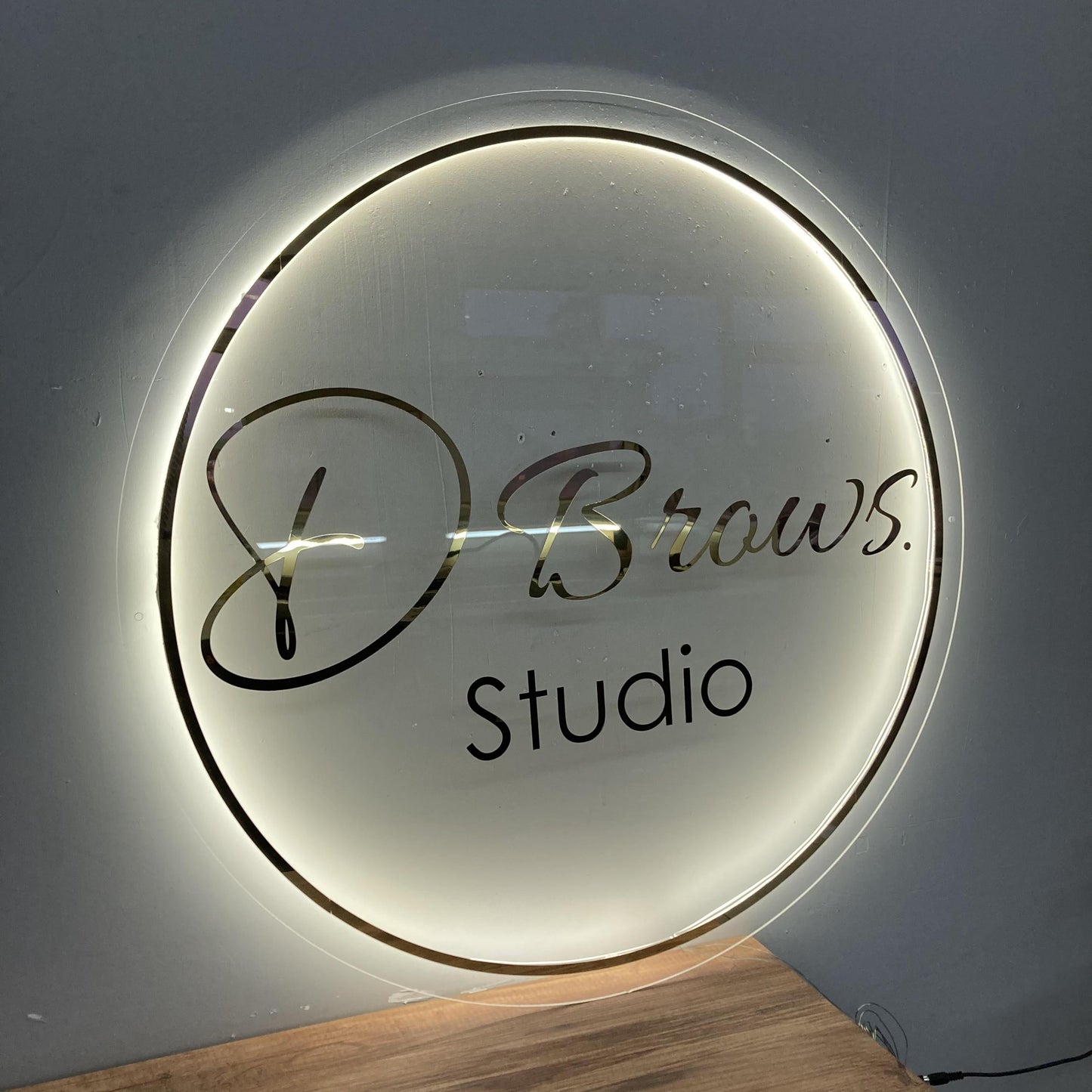 Custom Logo Sign, Business Custom 3D Backlit Acrylic Sign, Personalized Business Name Sign, Salon Wall Decor, Office Sign, Storefront Sign