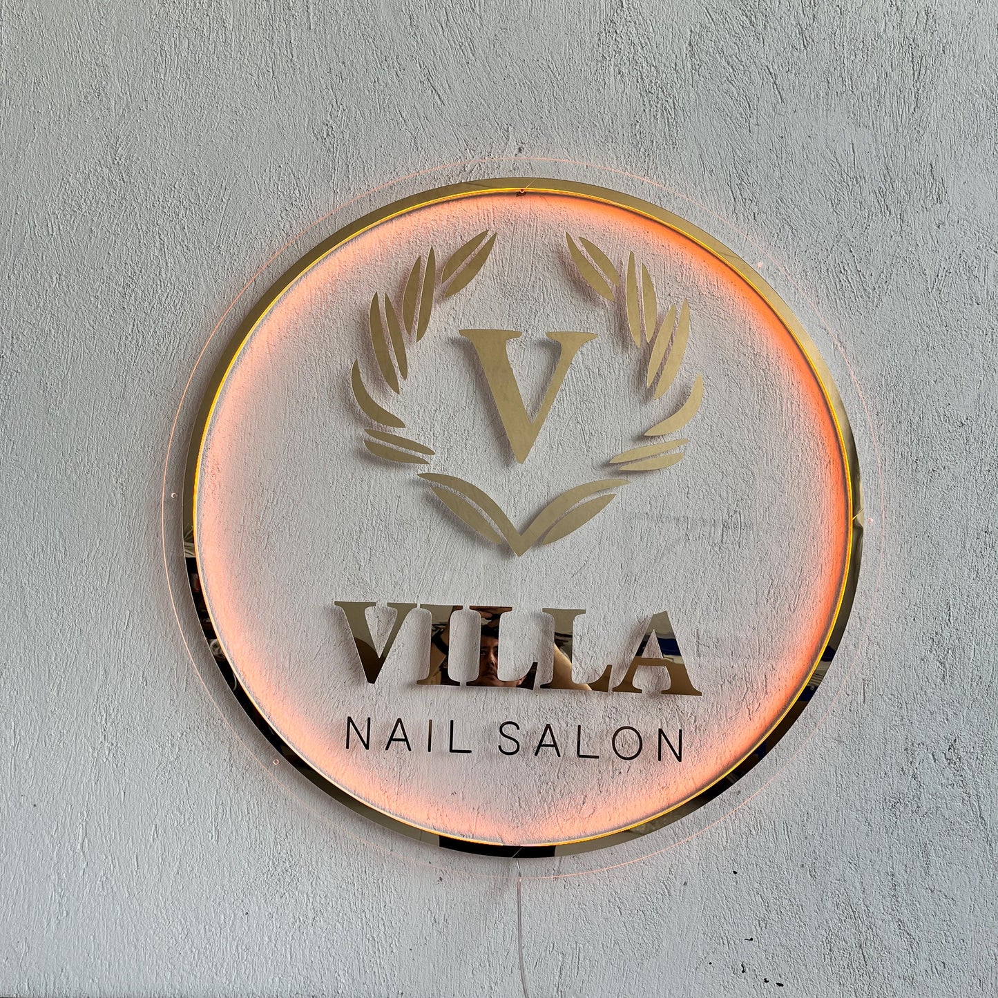 Custom 3D Business Logo Sign, Backlit Acrylic Sign, Personalized Business Name Sign, Salon Wall Decor, Office Sign, Storefront Sign