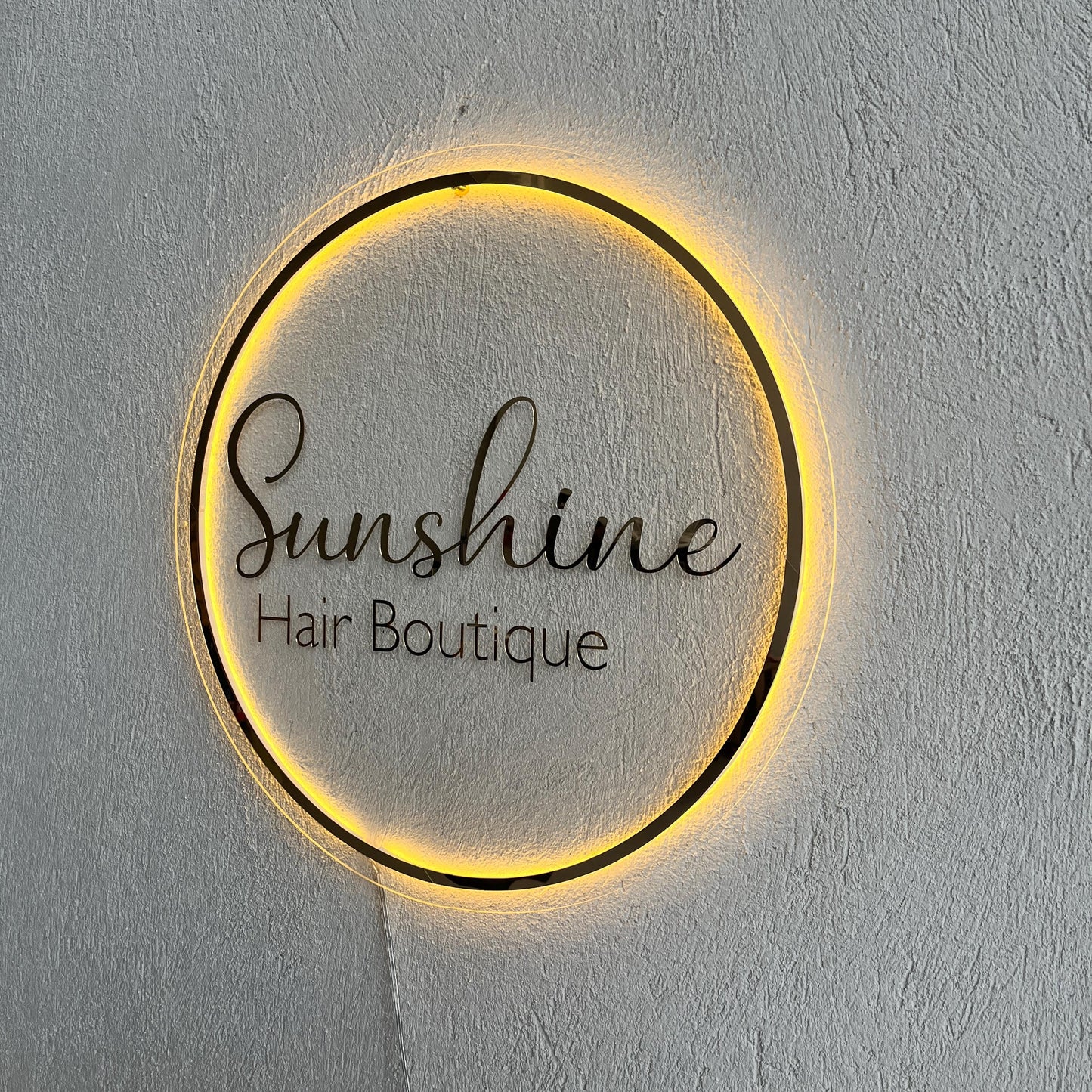 Custom 3D Business Logo Sign, Backlit Acrylic Sign, Personalized Business Name Sign, Salon Wall Decor, Office Sign, Storefront Sign