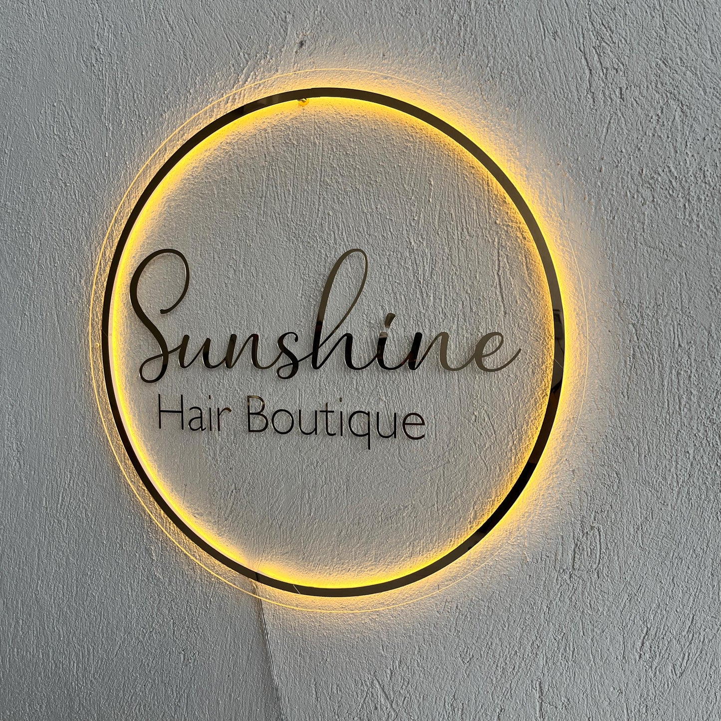Custom 3D Business Logo Sign, Backlit Acrylic Sign, Personalized Business Name Sign, Salon Wall Decor, Office Sign, Storefront Sign