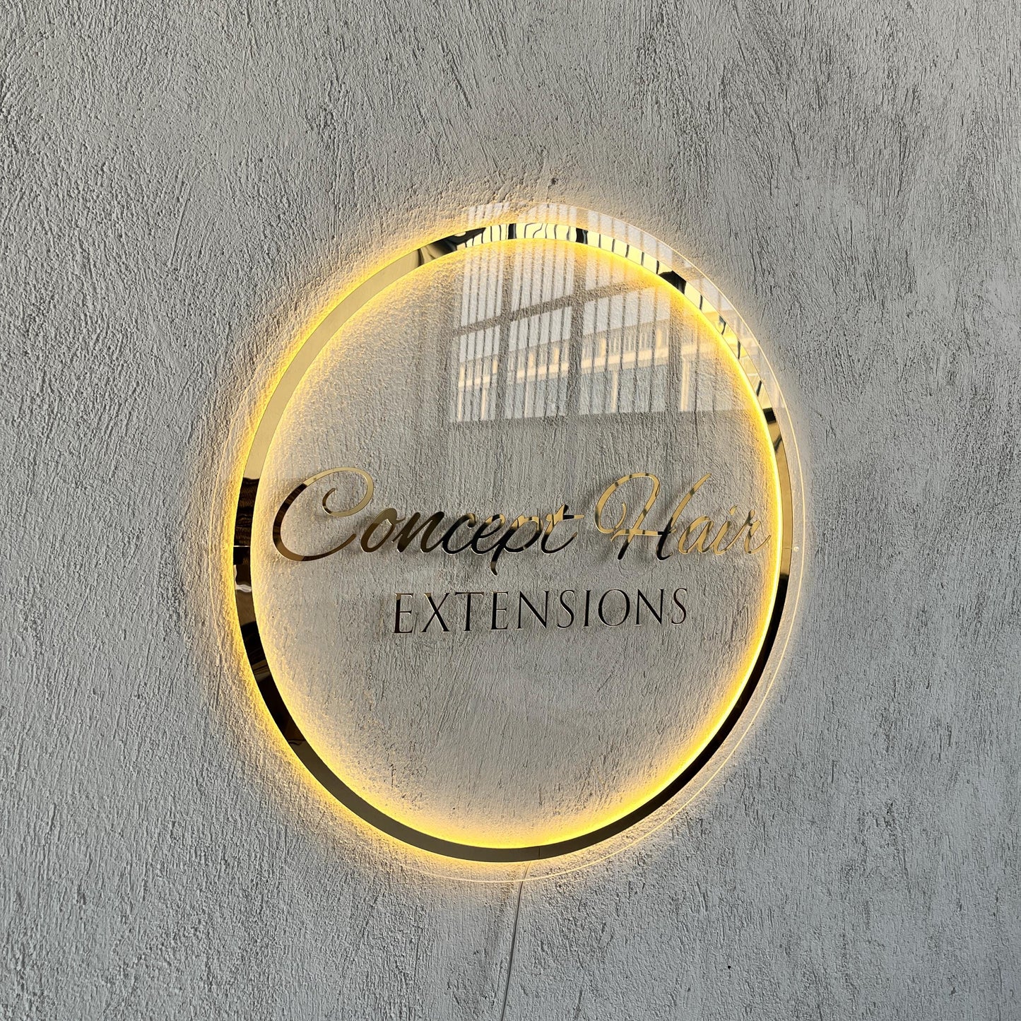 Custom 3D Business Logo Sign, Backlit Acrylic Sign, Personalized Business Name Sign, Salon Wall Decor, Office Sign, Storefront Sign