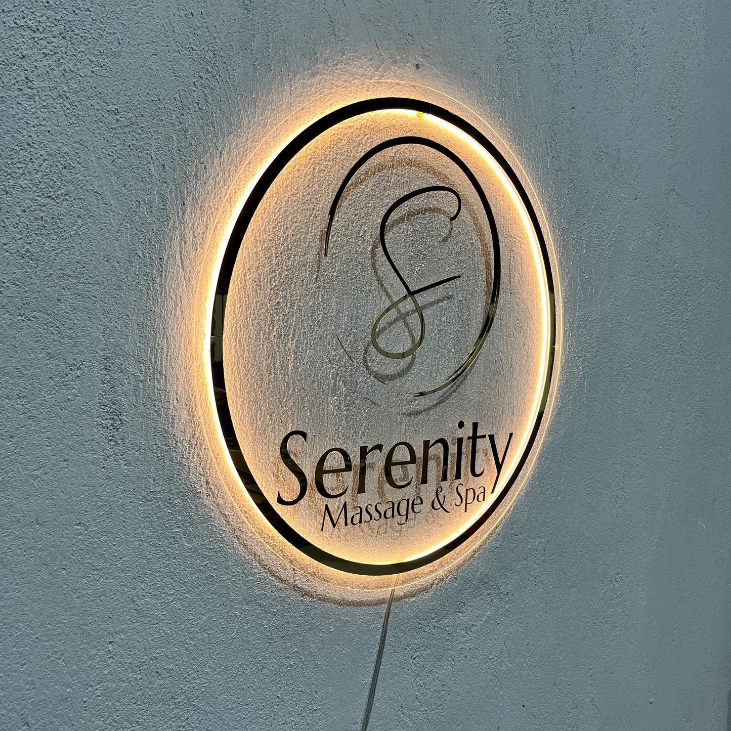 Custom Neon Sign Business Logo, Backlit Acrylic Sign, Personalized Business Name Sign, Salon Wall Decor, Office Sign, Storefront Sign