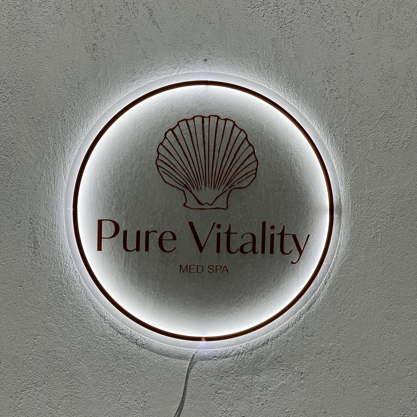 Frosted Custom Sign Business Logo, Backlit Acrylic Sign, Personalized Business Name Sign, Salon Wall Decor, Office Sign, Storefront Sign