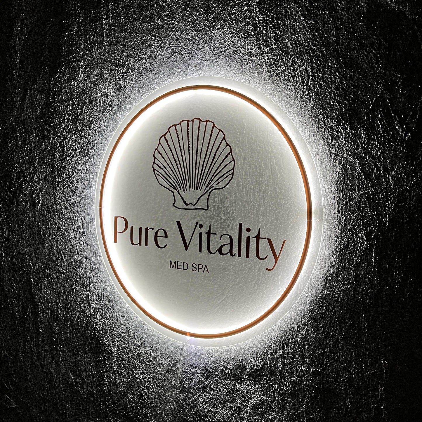 Frosted Custom Sign Business Logo, Backlit Acrylic Sign, Personalized Business Name Sign, Salon Wall Decor, Office Sign, Storefront Sign