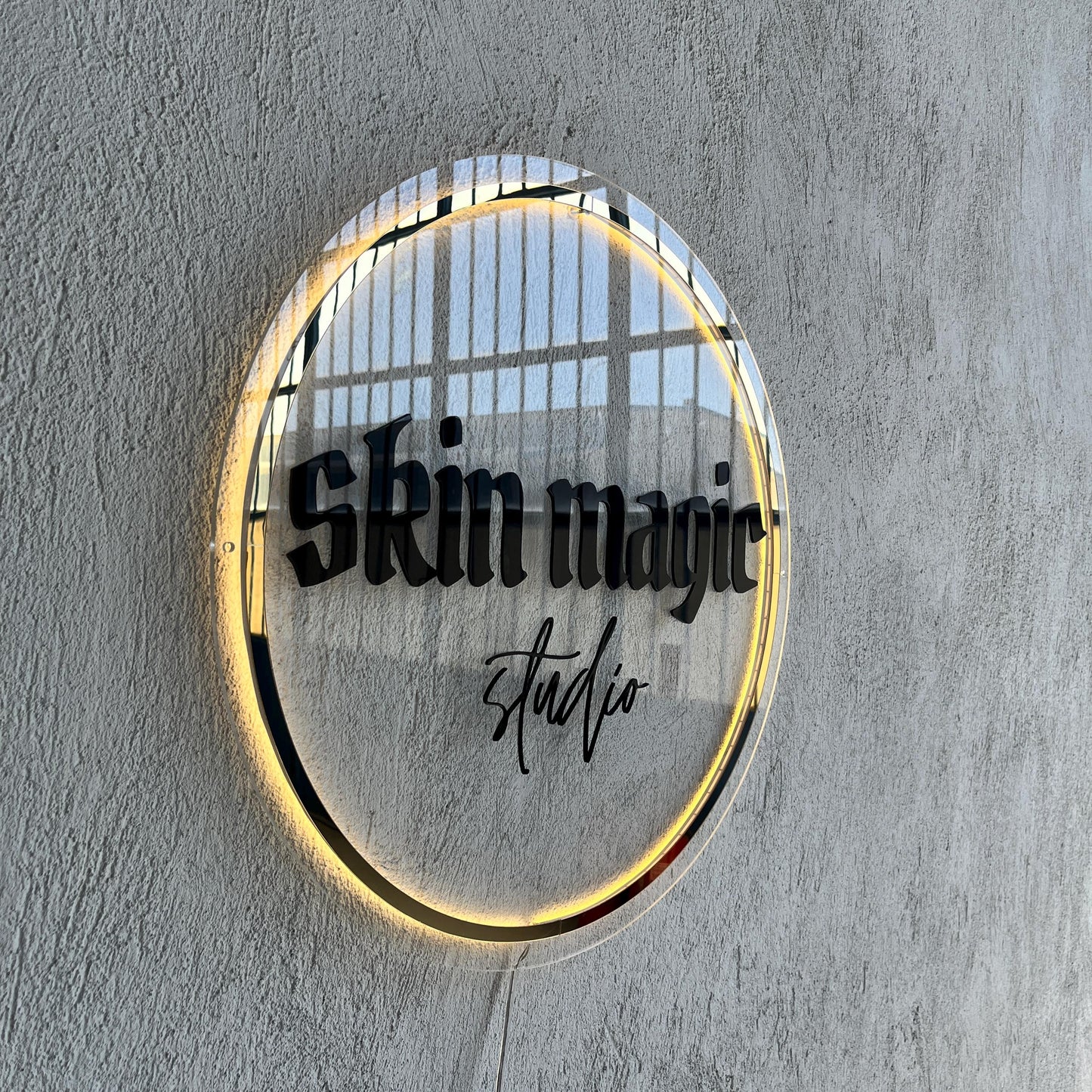 Custom Neon Sign, Backlit Acrylic Sign, Personalized Business Name Sign, Salon Wall Decor, Office Sign, Storefront Sign