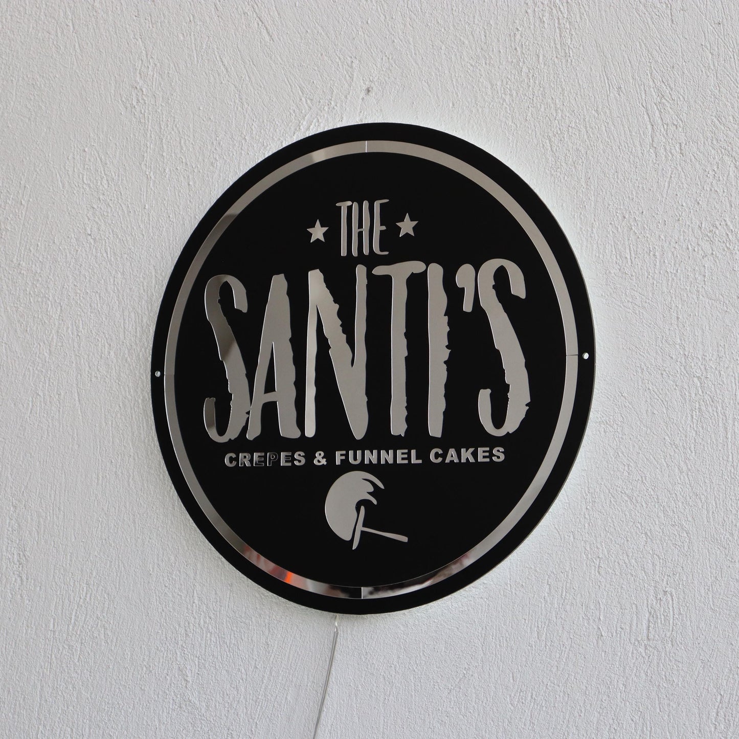 Custom Black Neon Business Logo Sign, Backlit Acrylic Sign, Personalized Business Name Sign, Salon Wall Decor, Office Sign, Storefront Sign