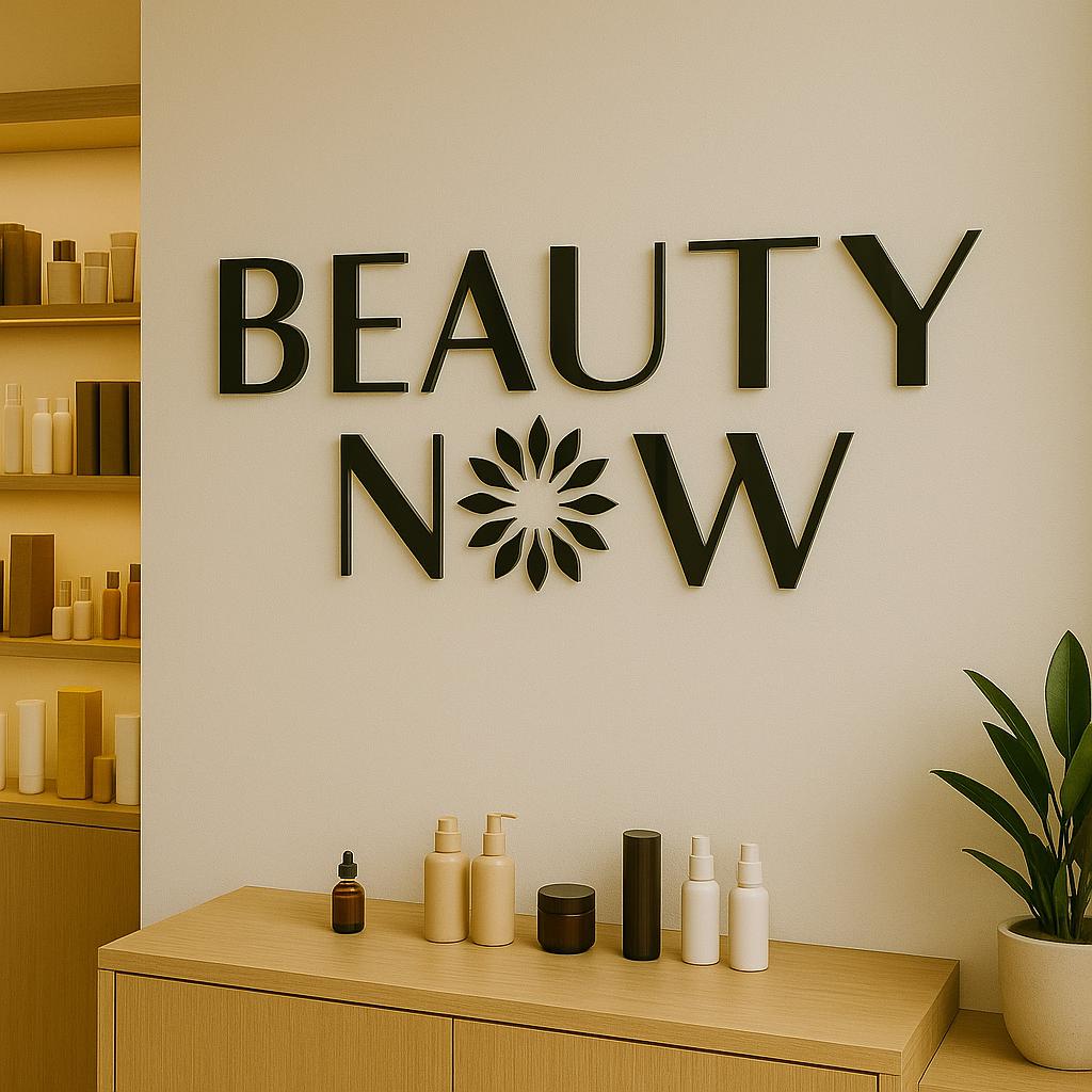Business Logo Sign, Reception Logo Sign, Beauty Salon Sign, Laser Cut Logo Sign, 3D Business Sign, Business Signboard, Aesthetic Salon Sign