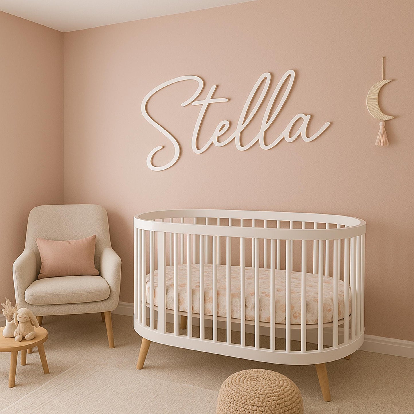 Custom Wood Baby Name Sign | Letter Wall Art | Kids Room Art | Wall Art for Nursery | Baby Name Sign | Kids Room Decor | Wooden Sign | Boho