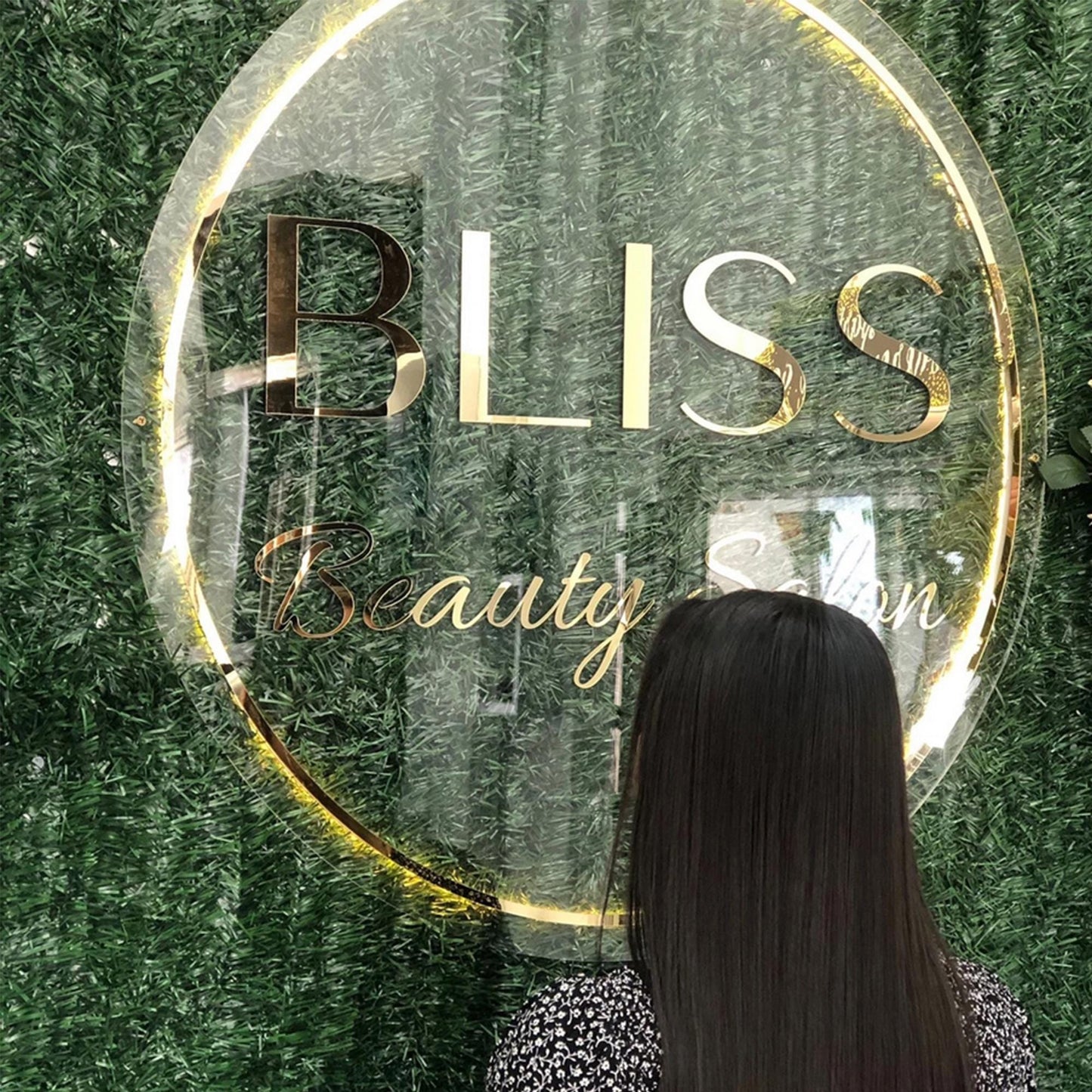 Custom Beauty Studio Neon Sign, Acrylic Salon Backlit Sign, Business Logo Signs, Wall and Door Office Sign, Wall LED Salon logo sign