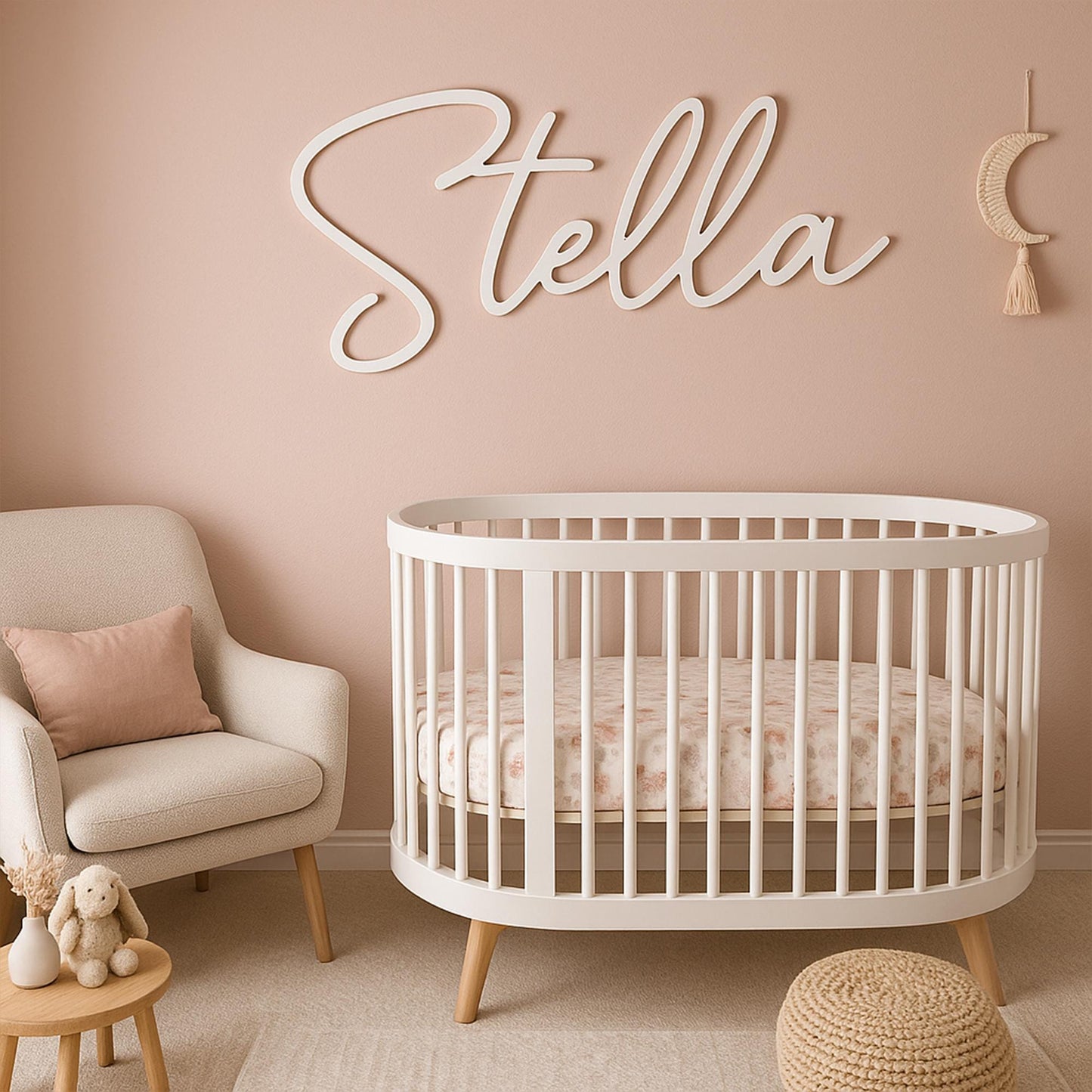 Custom Wood Baby Name Sign | Letter Wall Art | Kids Room Art | Wall Art for Nursery | Baby Name Sign | Kids Room Decor | Wooden Sign | Boho