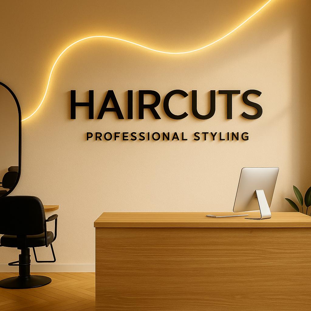 Custom Business Logo Sign, Reception Logo Sign, Beauty Salon Sign, 3D Business Sign, Business Sign, Aesthetic Salon Sign