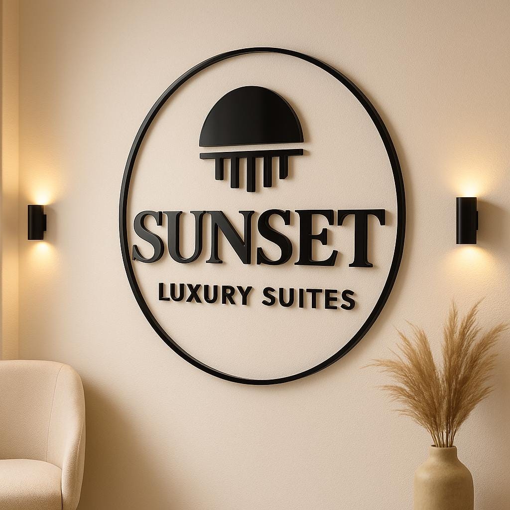 Business Logo Sign, Reception Logo Sign, Beauty Salon Sign, Laser Cut Logo Sign, 3D Business Sign, Business Signboard, Aesthetic Salon Sign