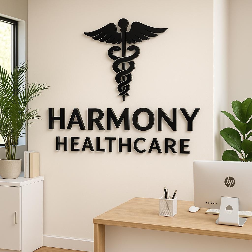 Minimalist Luxury Salon Wall Sign – Custom Acrylic Logo Signage for Hair, Spa, and Beauty Studios with Modern Laser Cut Design