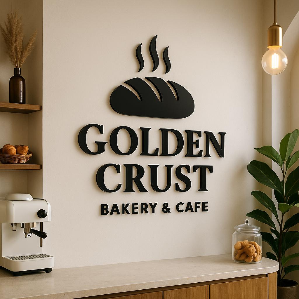 Business Logo Sign, Reception Logo Sign, Beauty Salon Sign, Laser Cut Logo Sign, 3D Business Sign, Business Signboard, Aesthetic Salon Sign