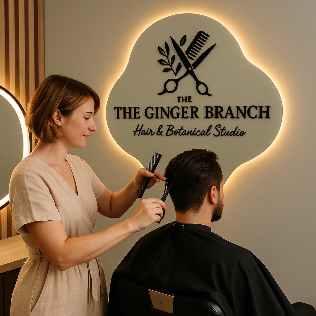 Custom Hair Salon Studio Sign for Wall Decor, Modern Personalized Beauty Salon Business Logo Signage for Hairdresser Barbershop