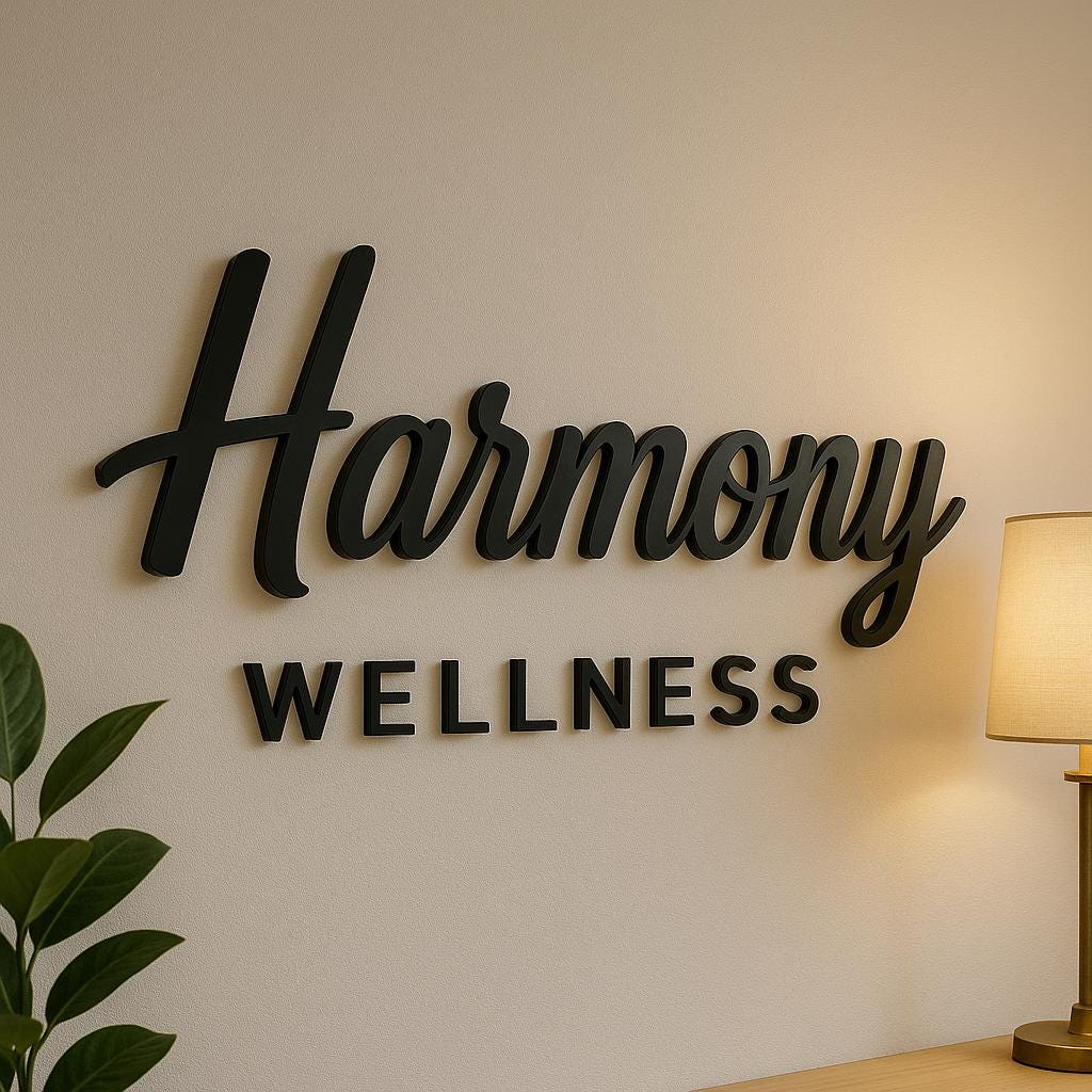 Business Logo Sign, Reception Logo Sign, Beauty Salon Sign, Laser Cut Logo Sign, 3D Business Sign, Business Signboard, Aesthetic Salon Sign