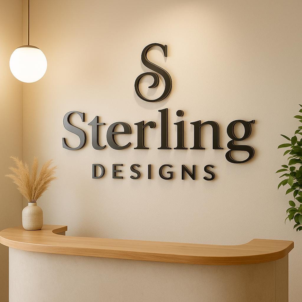 Large Acrylic Salon Wall Sign – Custom Laser Cut Logo Business Signage for Spa, Hair, and Beauty Salon Indoor Wall Decor Sticker