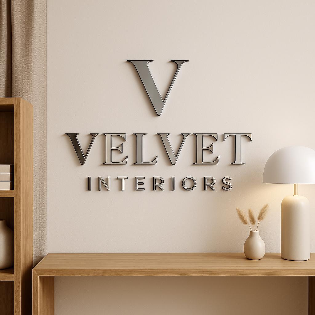 Large Acrylic Salon Wall Sign – Custom Laser Cut Logo Business Signage for Spa, Hair, and Beauty Salon Indoor Wall Decor Sticker