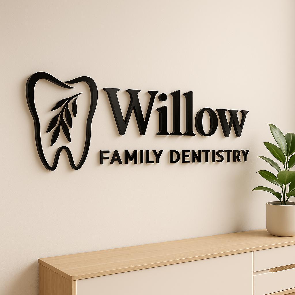 Minimalist Luxury Salon Wall Sign – Custom Acrylic Logo Signage for Hair, Spa, and Beauty Studios with Modern Laser Cut Design