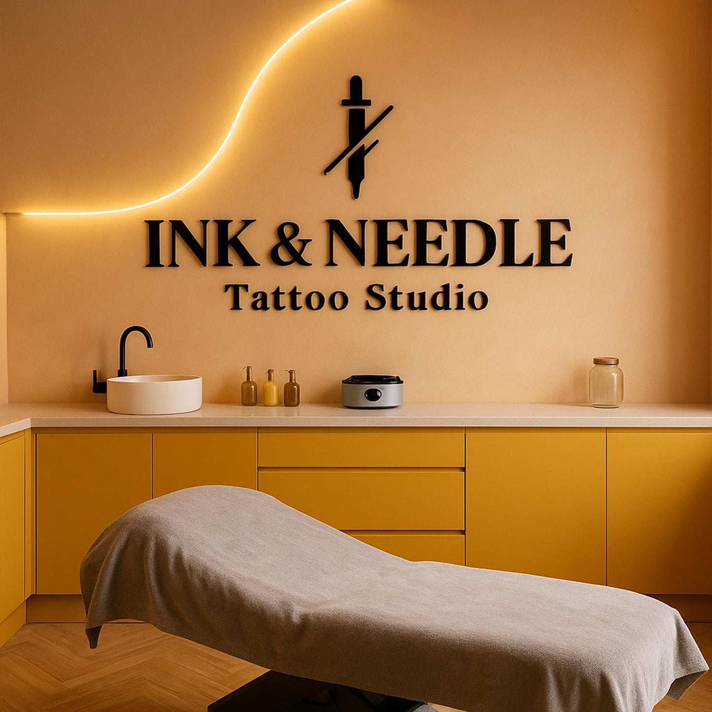 Business Logo Sign, Reception Logo Sign, Beauty Salon Sign, Laser Cut Logo Sign, 3D Business Sign, Business Signboard, Aesthetic Salon Sign