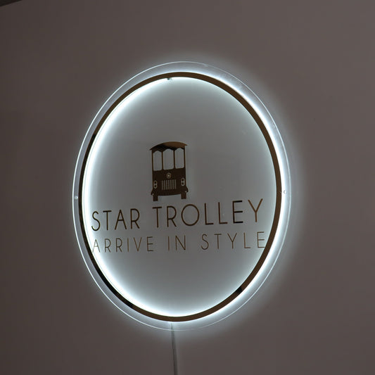 Business Neon Sign | Mirror Neon Sign |  Acrylic Custom Logo Decoration