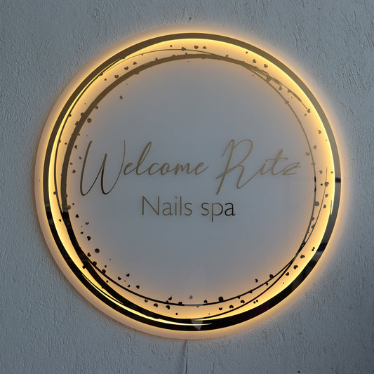 Business Neon Sign | Mirror Neon Sign |  Acrylic Custom Logo Decoration