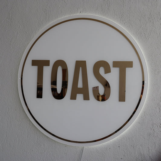 White Business Neon Sign | Mirror Neon Sign |  Acrylic Custom Logo Decoration