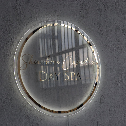 Business Neon Sign | Mirror Neon Sign |  Acrylic Custom Logo Decoration