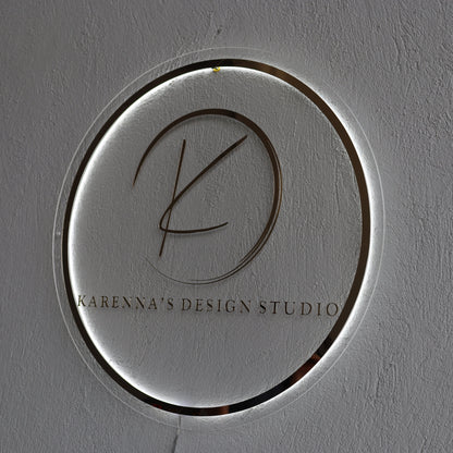 Business Neon Sign | Mirror Neon Sign |  Acrylic Custom Logo Decoration