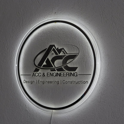 Business Neon Sign | Mirror Neon Sign |  Acrylic Custom Logo Decoration