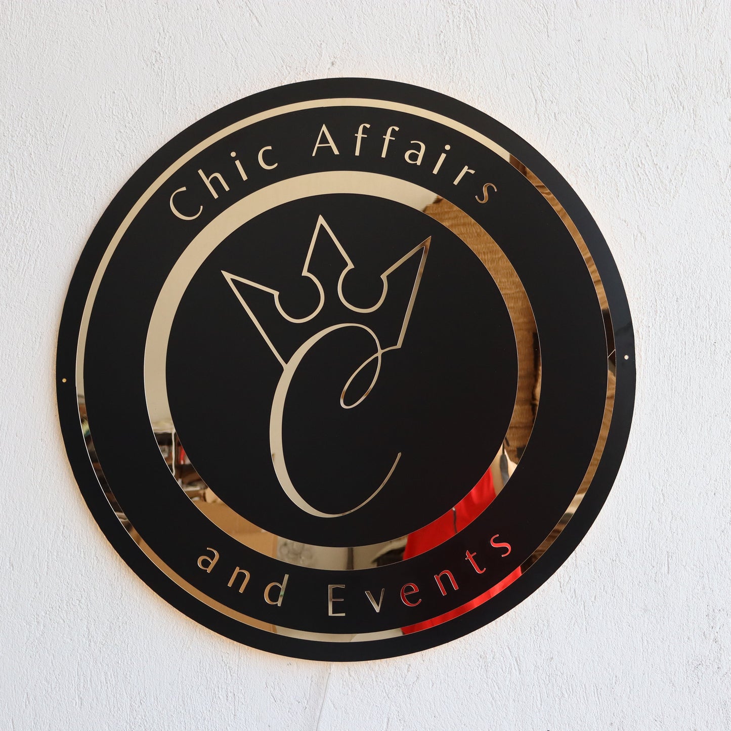 Business Neon Sign | Mirror Neon Sign |  Acrylic Custom Logo Decoration