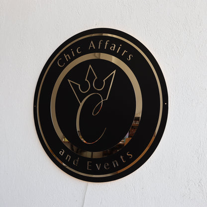 Business Neon Sign | Mirror Neon Sign |  Acrylic Custom Logo Decoration