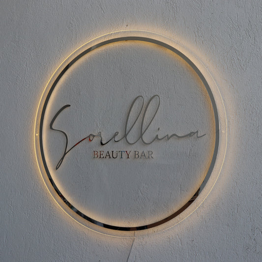 Business Neon Sign | Mirror Neon Sign |  Acrylic Custom Logo Decoration