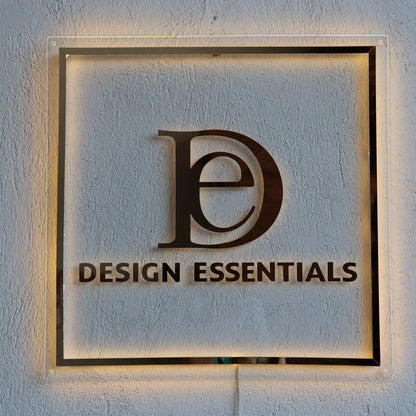 Business Neon Sign | Mirror Neon Sign |  Acrylic Custom Logo Decoration