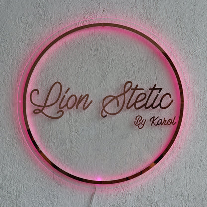 Business Neon Sign | Mirror Neon Sign |  Acrylic Custom Logo Decoration