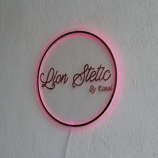 Business Neon Sign | Mirror Neon Sign |  Acrylic Custom Logo Decoration