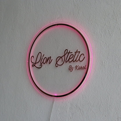 Business Neon Sign | Mirror Neon Sign |  Acrylic Custom Logo Decoration