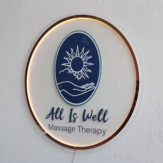 Business Neon Sign | Mirror Neon Sign |  Acrylic Custom Logo Decoration