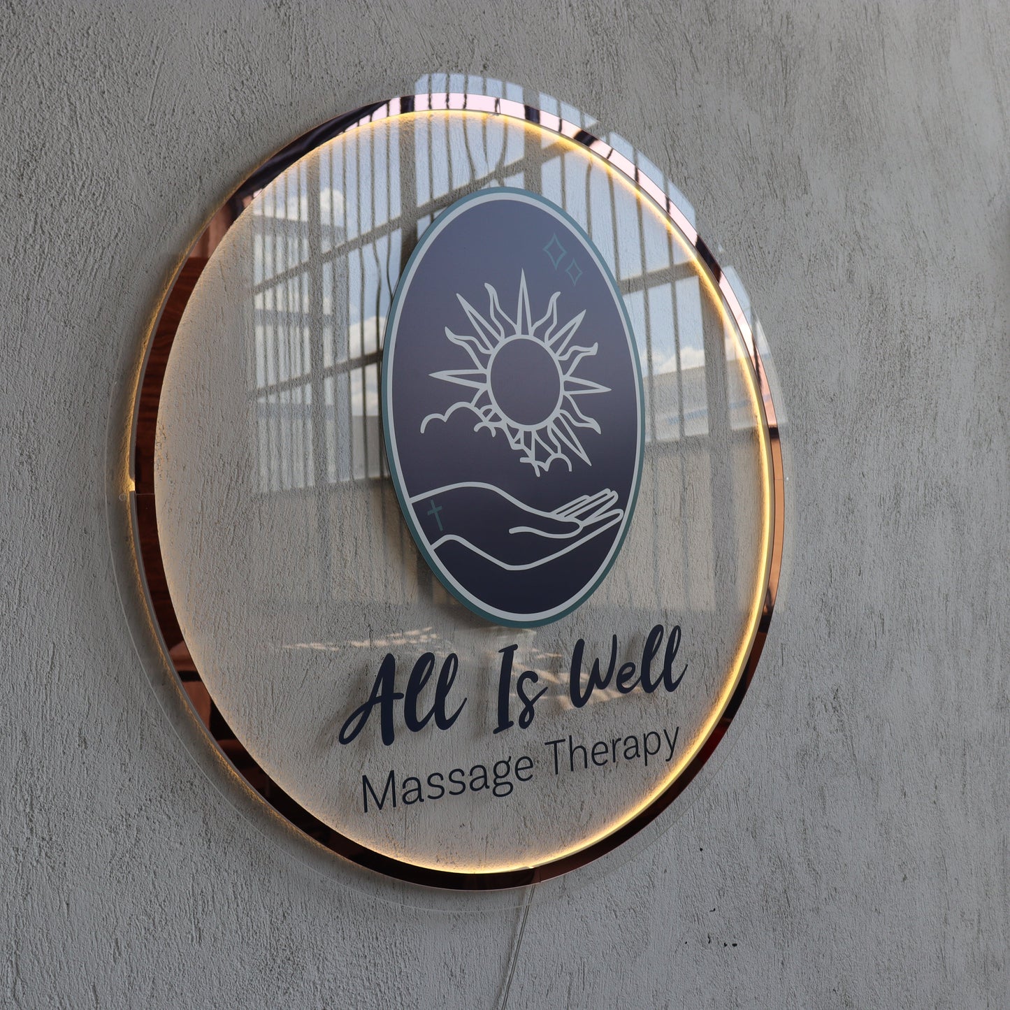 Business Neon Sign | Mirror Neon Sign |  Acrylic Custom Logo Decoration