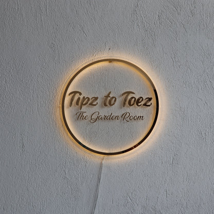 Business Neon Sign | Mirror Neon Sign |  Acrylic Custom Logo Decoration