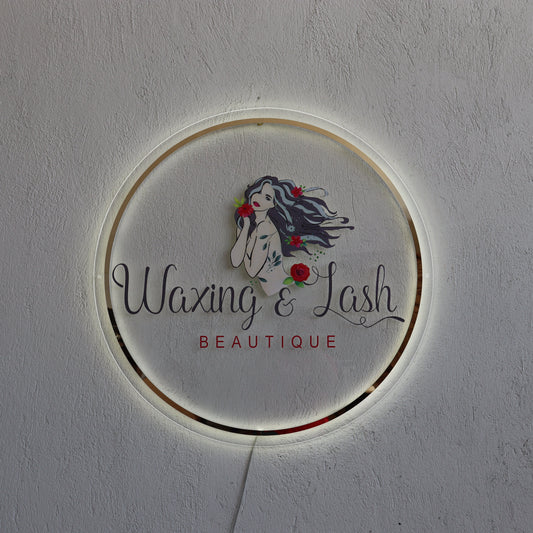 Business Neon Sign | Mirror Neon Sign |  Acrylic Custom Logo Decoration