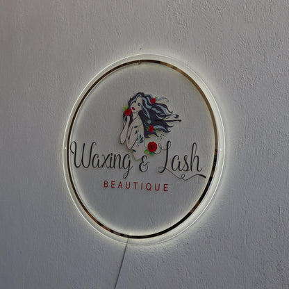 Business Neon Sign | Mirror Neon Sign |  Acrylic Custom Logo Decoration