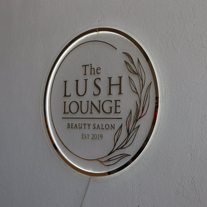 Business Neon Sign | Mirror Neon Sign |  Acrylic Custom Logo Decoration