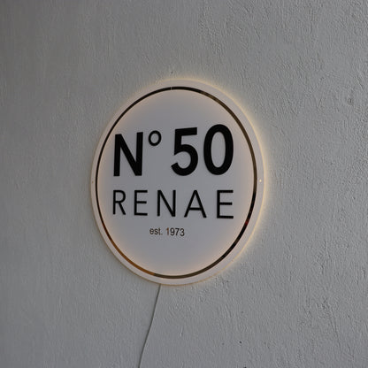 Business Neon Sign | Mirror Neon Sign |  Acrylic Custom Logo Decoration