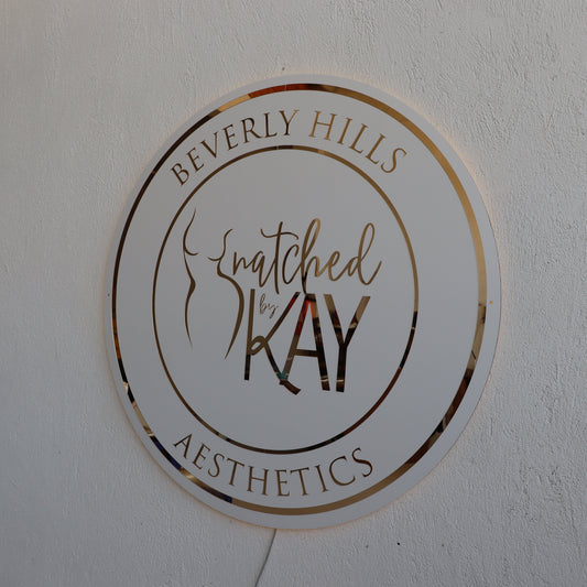 Business Neon Sign | Mirror Neon Sign |  Acrylic Custom Logo Decoration