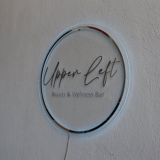 Business Neon Sign | Mirror Neon Sign |  Acrylic Custom Logo Decoration