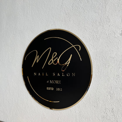 Business Neon Sign | Mirror Neon Sign |  Acrylic Custom Logo Decoration